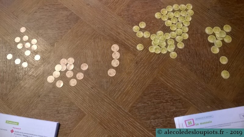 La monnaie - les centimes
